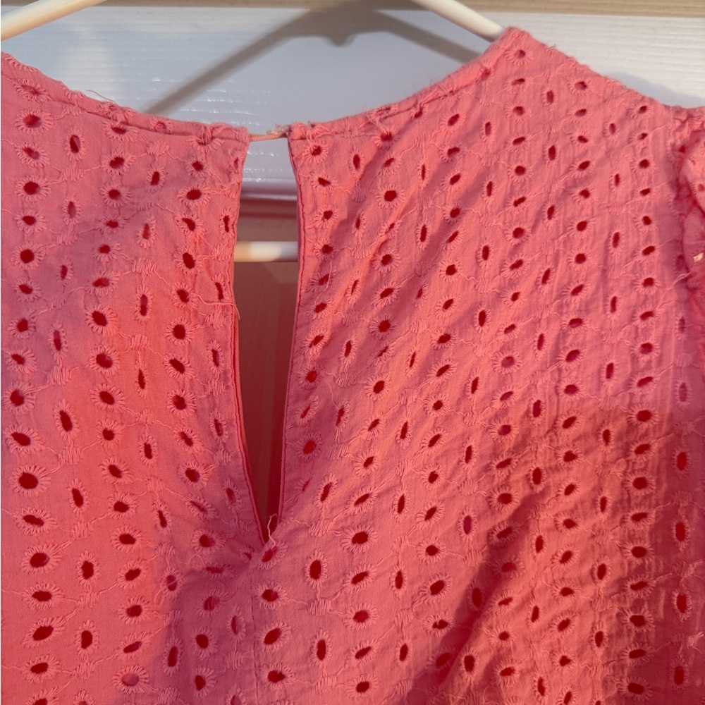 Pink Eyelet Ruffle romper - Picture 5 of 6